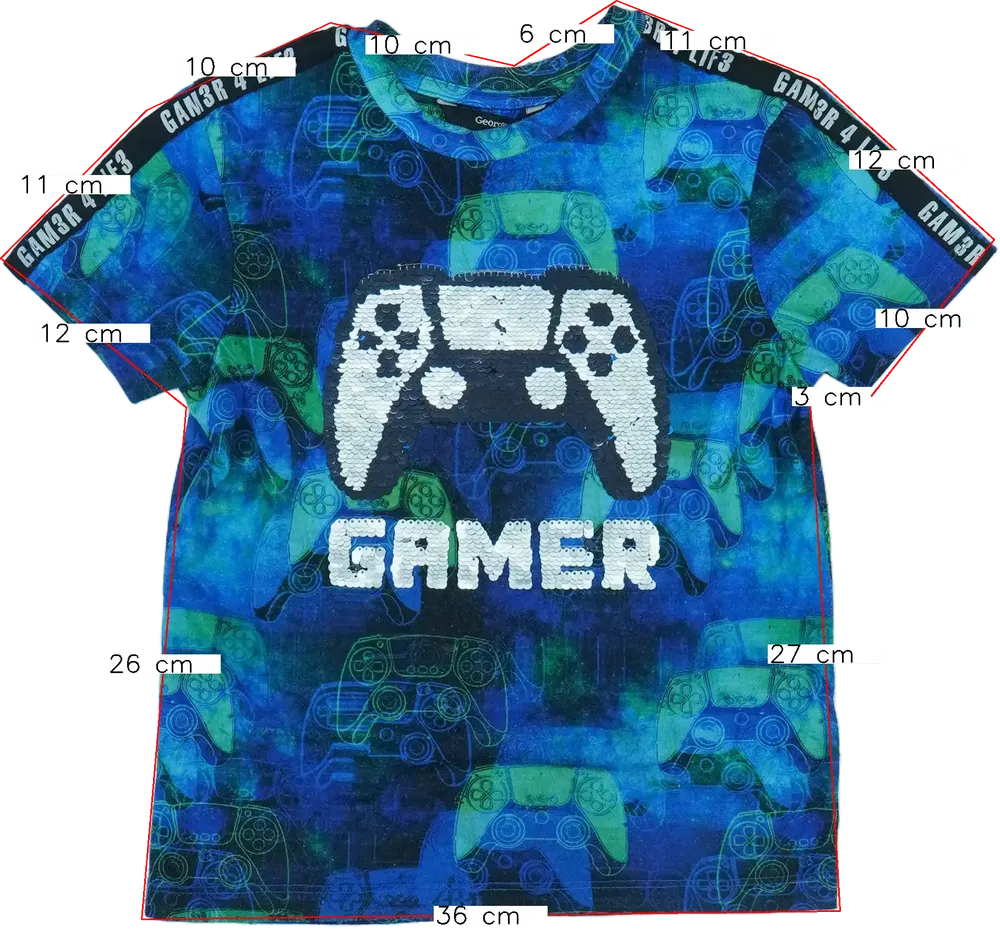 Többszínű George Póló EU 116 / UK 6 év / US 6 év/S