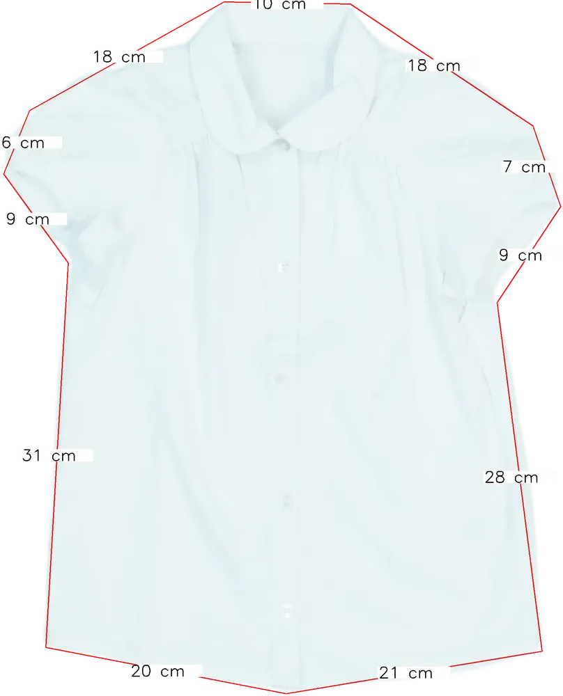 Fehér George Blúz EU 140 / UK 10 év / US 10 év/L