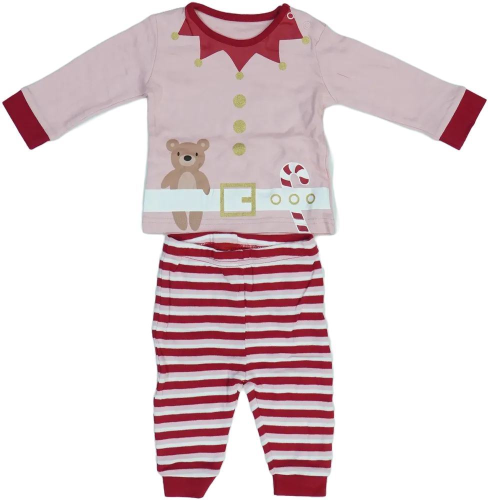 Rózsaszín George Pizsama EU 68 / UK 3-6 hónap / US 3-6 hónap