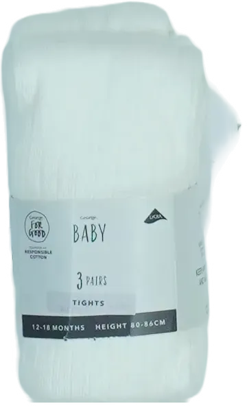 Fehér George Csomag - Harisnyák EU 86 / UK 12-18 hónap / US 18 hónap