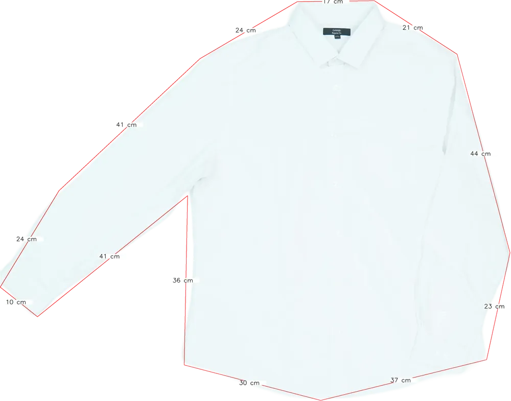 Fehér George Ing EU 180 / UK 17-18 év / US XXL