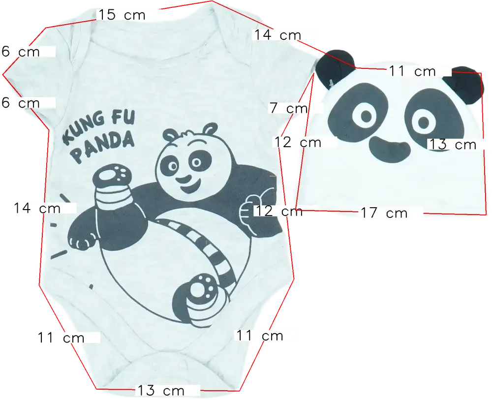 Szürke George Csomag - Body EU 62 / UK 0-3 hónap / US 0-3 hónap