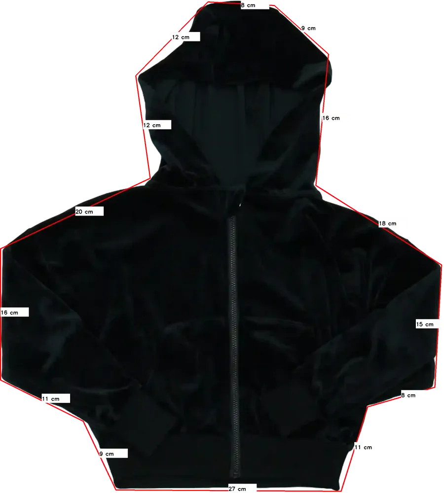 Fekete George Kapucnis pulóver EU 116 / UK 6 év / US 6 év/S