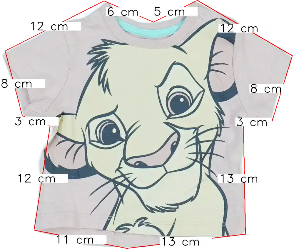 Rózsaszín Disney Póló EU 56 / UK Újszülött / US Újszülött