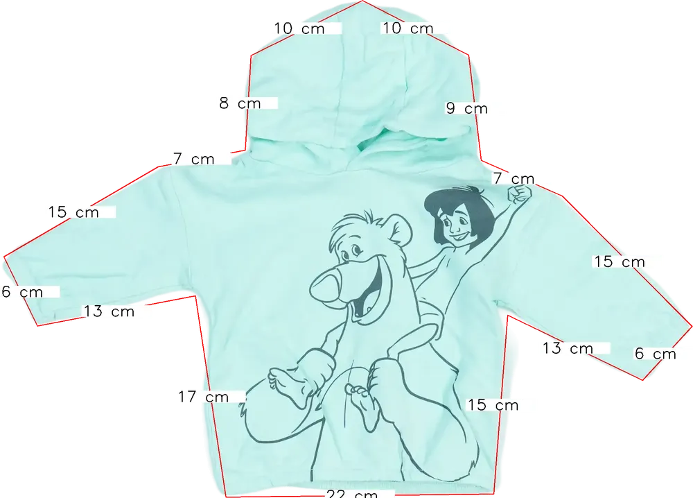 Kék Disney Kapucnis pulóver EU 62 / UK 0-3 hónap / US 0-3 hónap