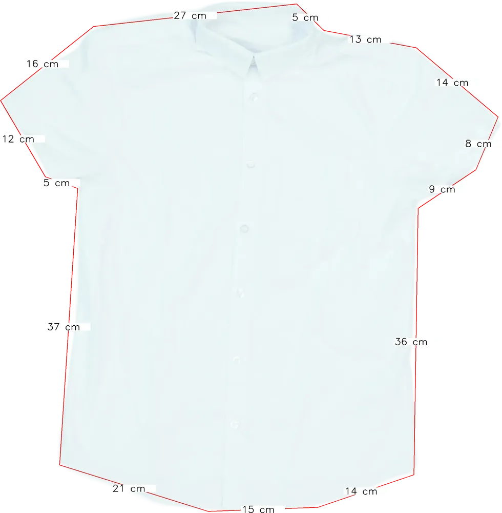 Fehér George Ing EU 158 / UK 13 év / US 14 év/XL