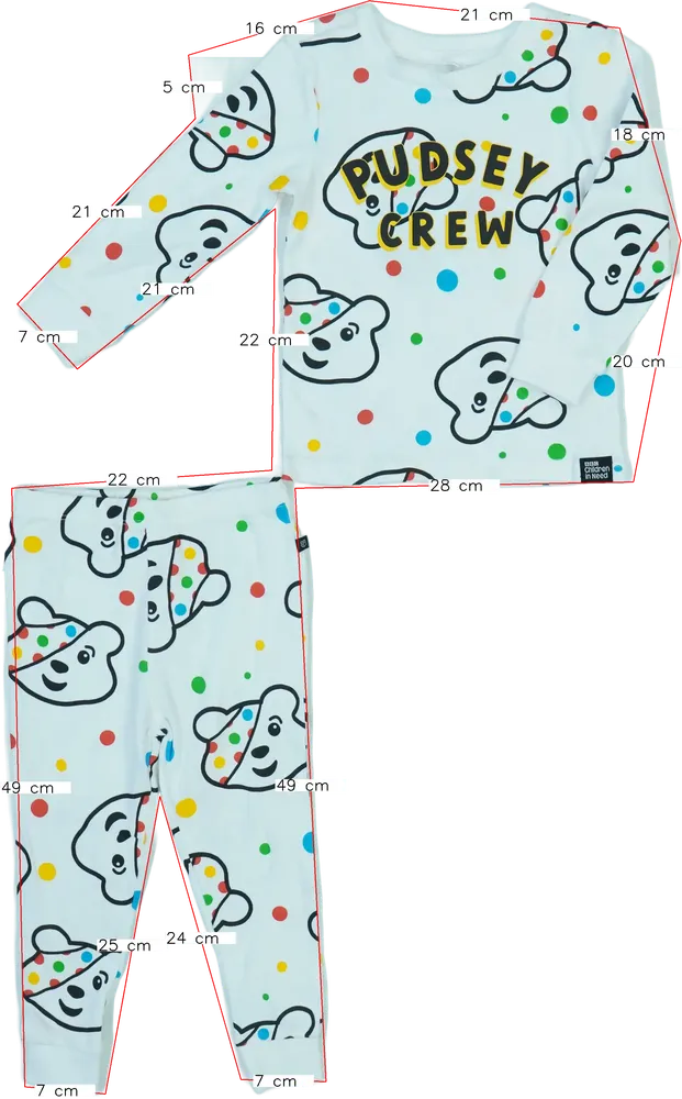 Fehér George 2 részes szett - Felsőruházat és nadrág EU 98 / UK 3 év / US 3T