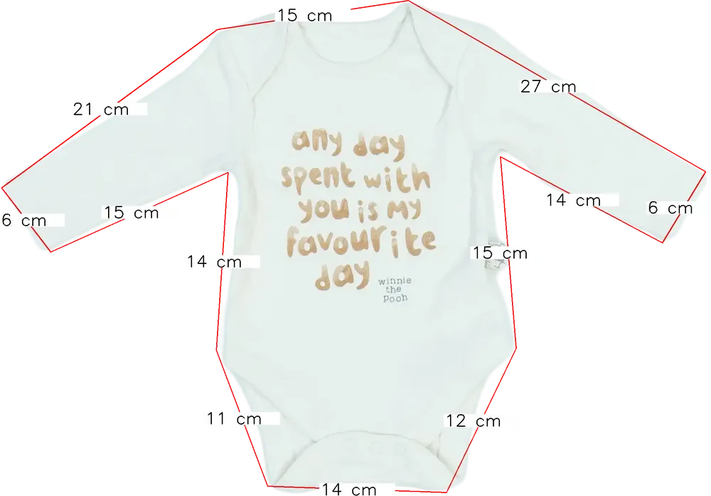 Barna Disney Hosszú ujjú body EU 68 / UK 3-6 hónap / US 3-6 hónap