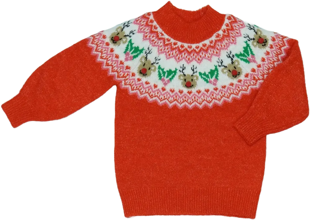 Piros George Kötött pulcsi EU 92 / UK 2 év / US 2T