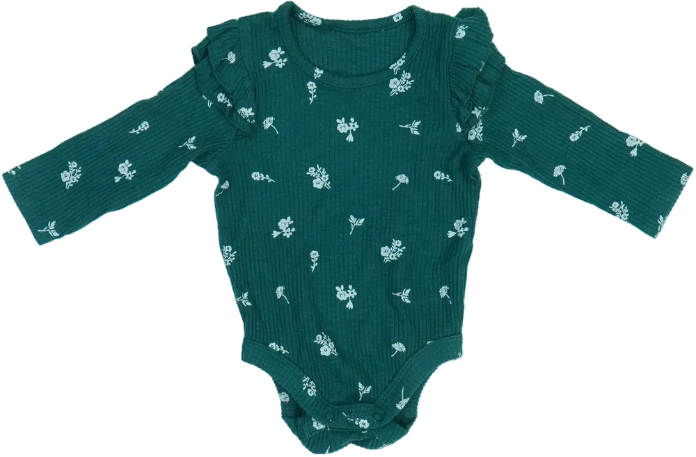 Zöld George Hosszú ujjú body EU 74 / UK 6-9 hónap / US 6-9 hónap