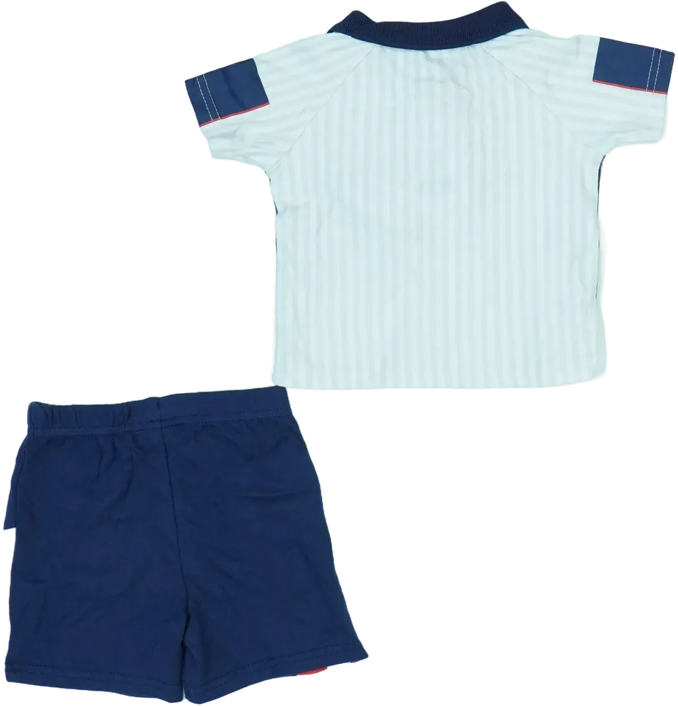 Többszínű George 2 részes szett - Felsőruházat és nadrág EU 68 / UK 3-6 hónap / US 3-6 hónap