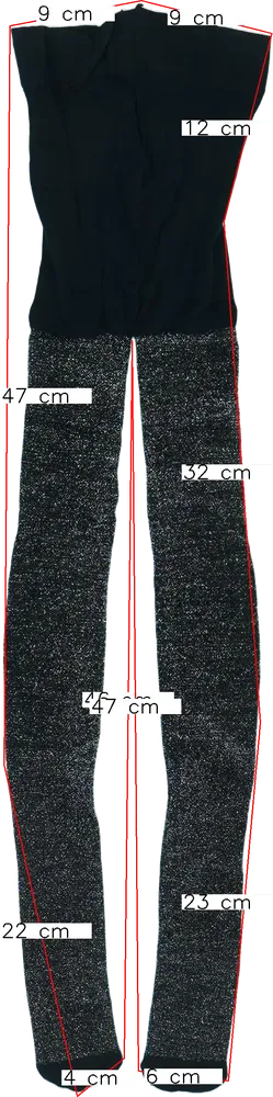 Fekete George Harisnya EU 116 / UK 6 év / US 6 év/S