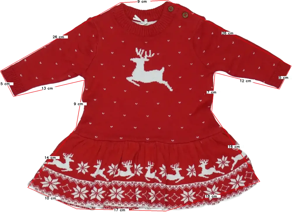 Piros George Ruha EU 68 / UK 3-6 hónap / US 3-6 hónap