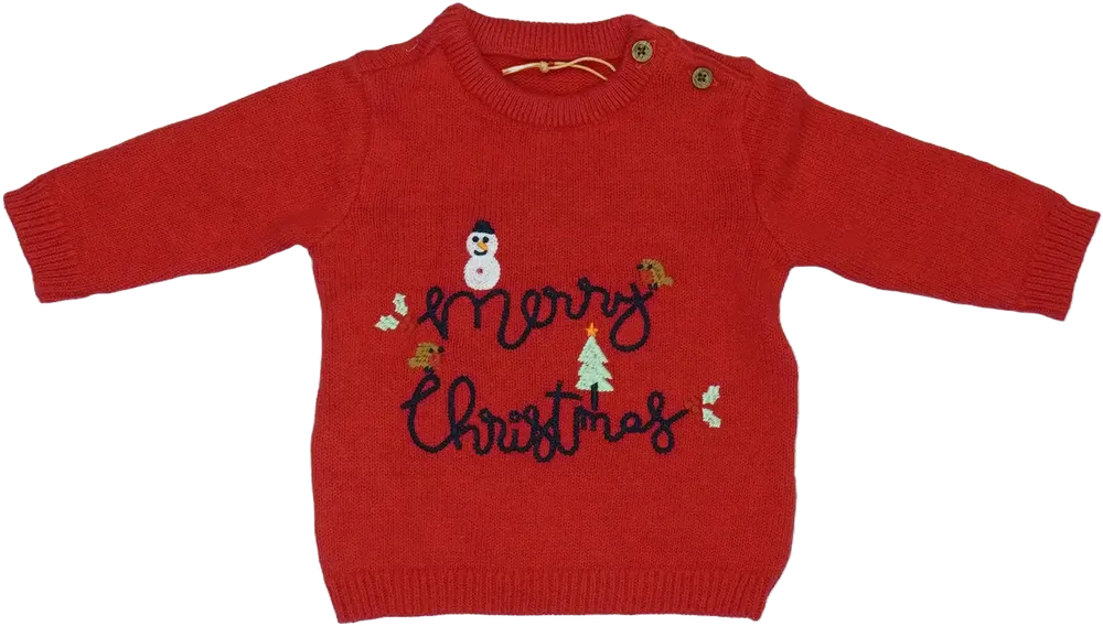 Piros George Kötött pulcsi EU 50 / UK Újszülött / US Újszülött