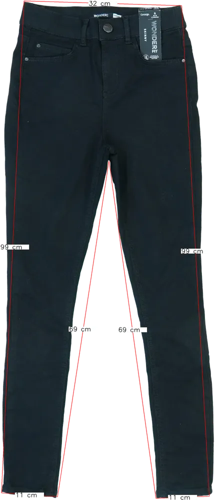 Fekete George Hosszúnadrág EU 152 / UK 12 év / US 12 év/L