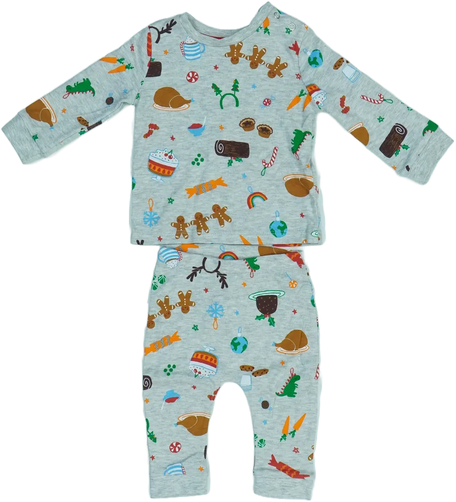 Szürke George Pizsama EU 68 / UK 3-6 hónap / US 3-6 hónap