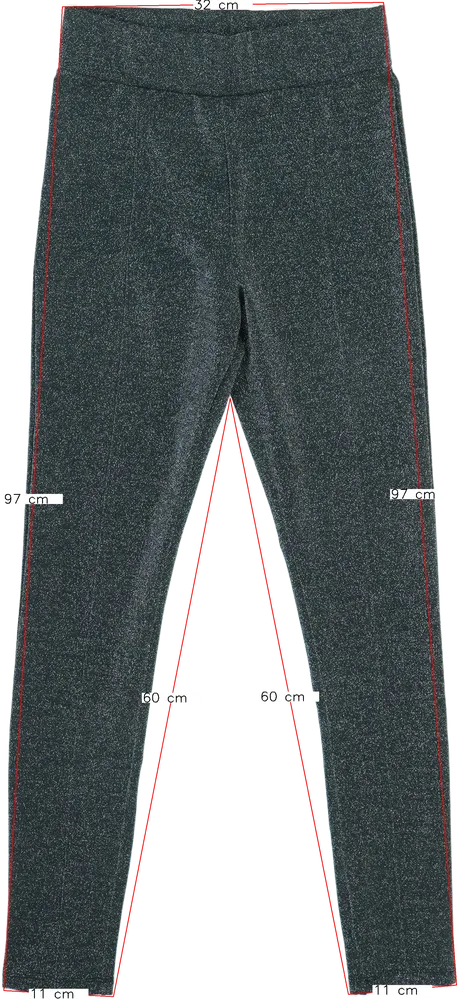 Fekete George Leggings EU 170 / UK 15 év / US XL