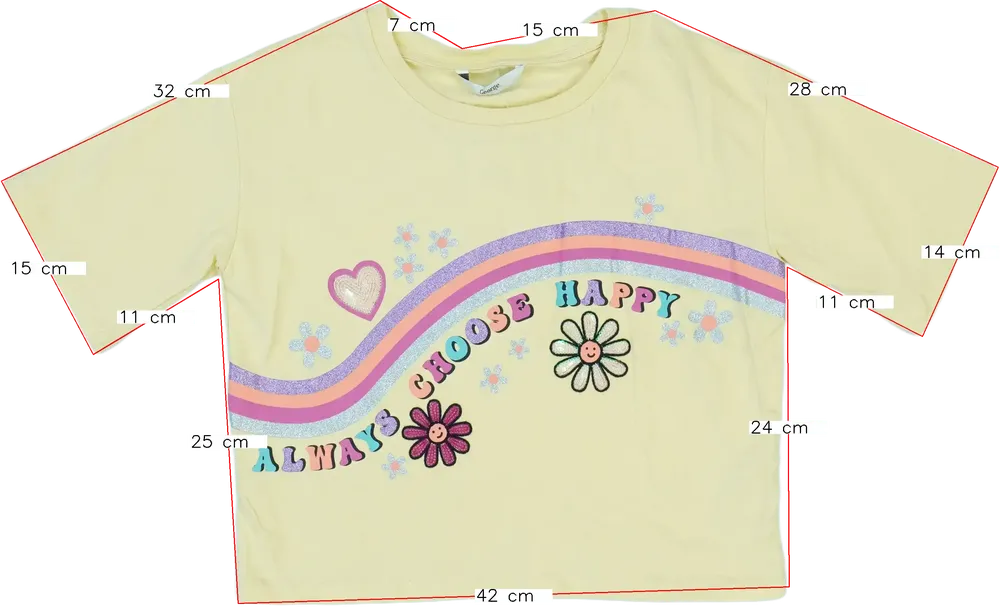 Sárga George Póló EU 134 / UK 9 év / US 9 év/L