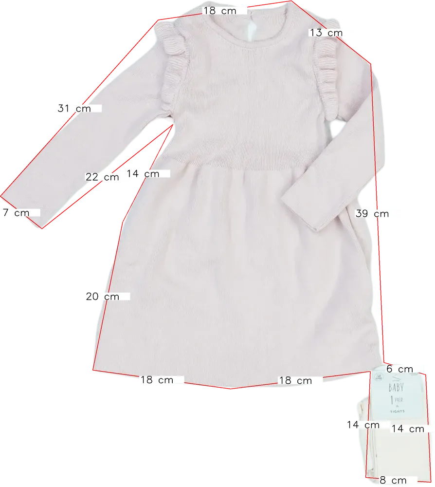 Pink George 2-piece set - Top &amp; Bottom EU 80 / UK 9-12 months / US 12 months