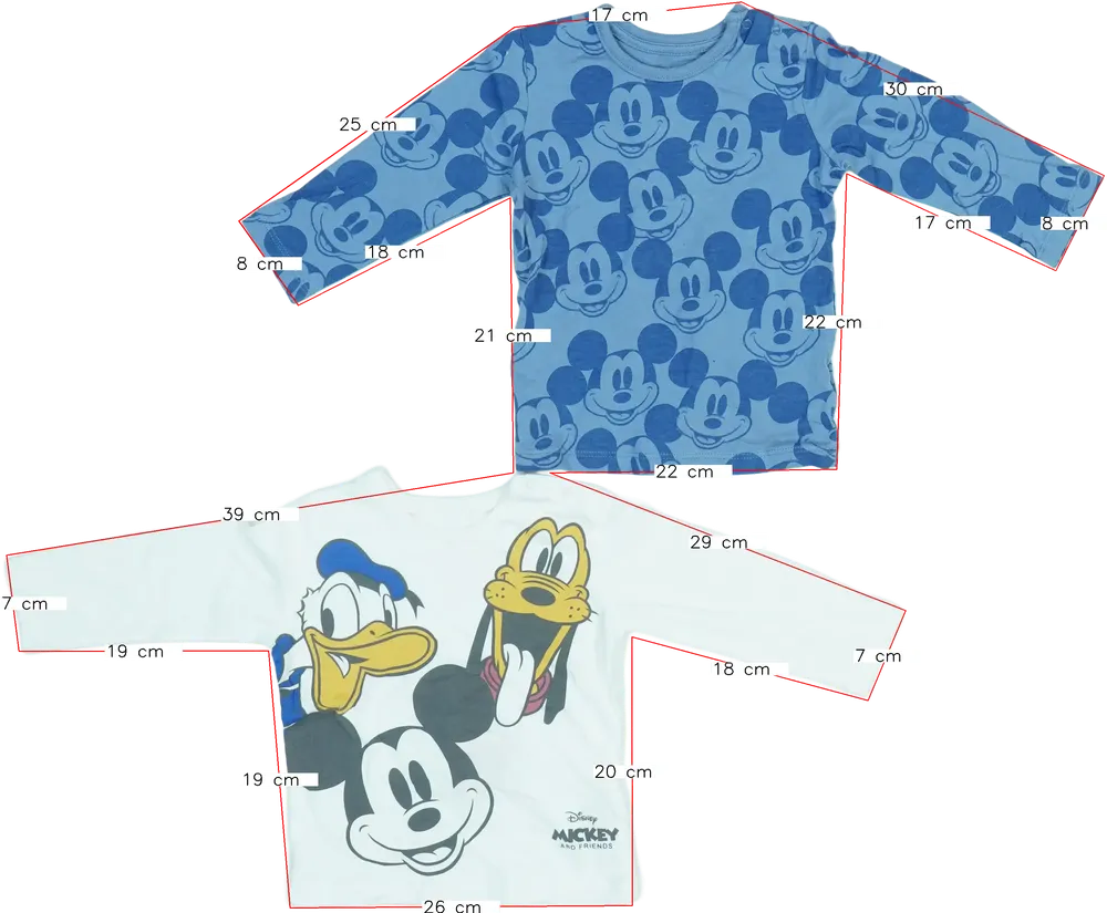 Kék Disney 2 részes szett - Felsőruházat EU 74 / UK 6-9 hónap / US 6-9 hónap