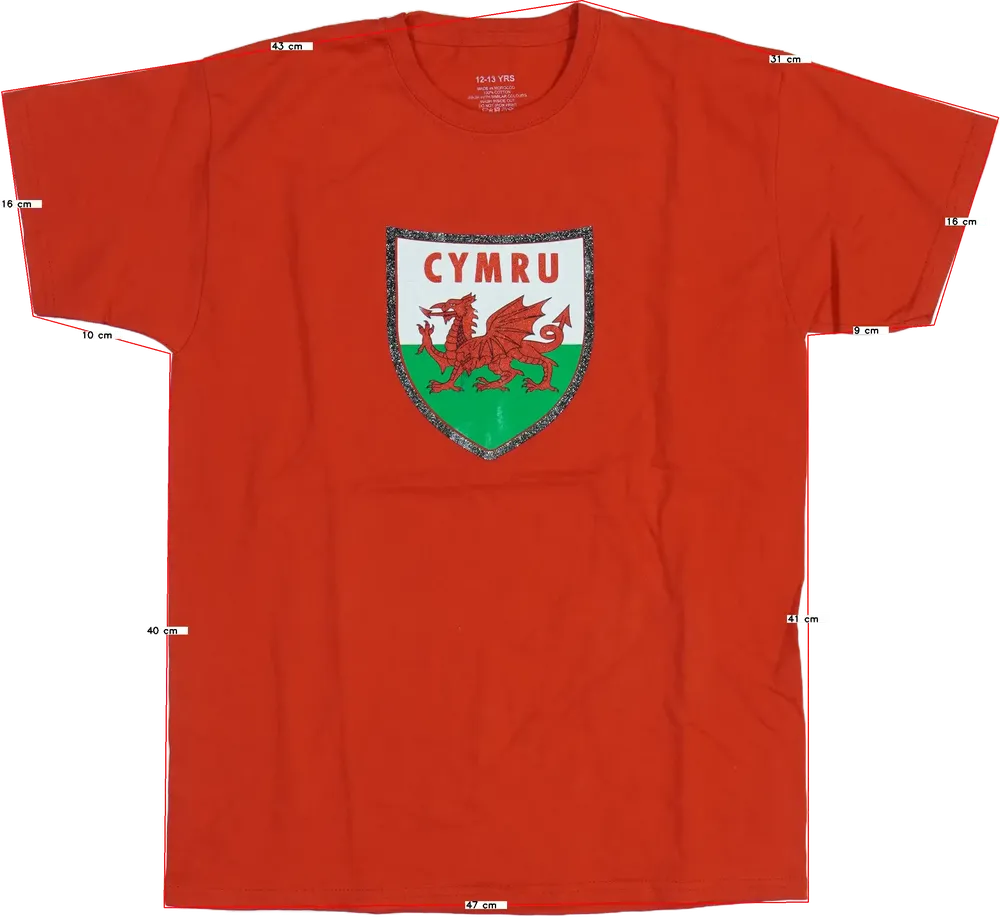 Piros Egyéb Póló EU 158 / UK 13 év / US 14 év/XL