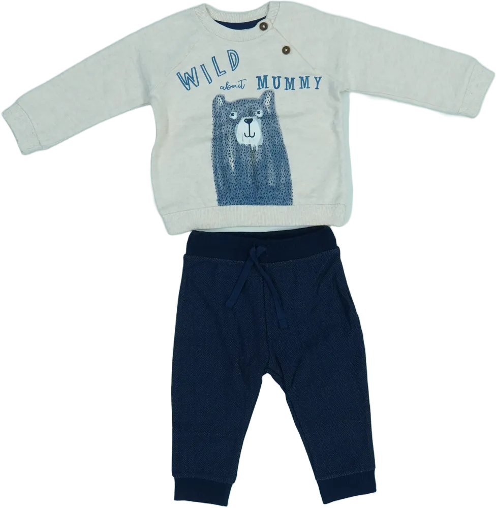 Multicoloured F&amp;F/Fred&amp;Flo 2-piece set - Top &amp; Bottom EU 74 / UK 6-9 months / US 6-9 months