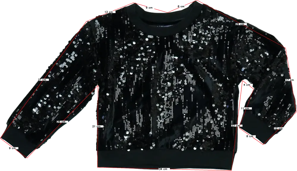 Fekete OVS Pulóver EU 116 / UK 6 év / US 6 év/S