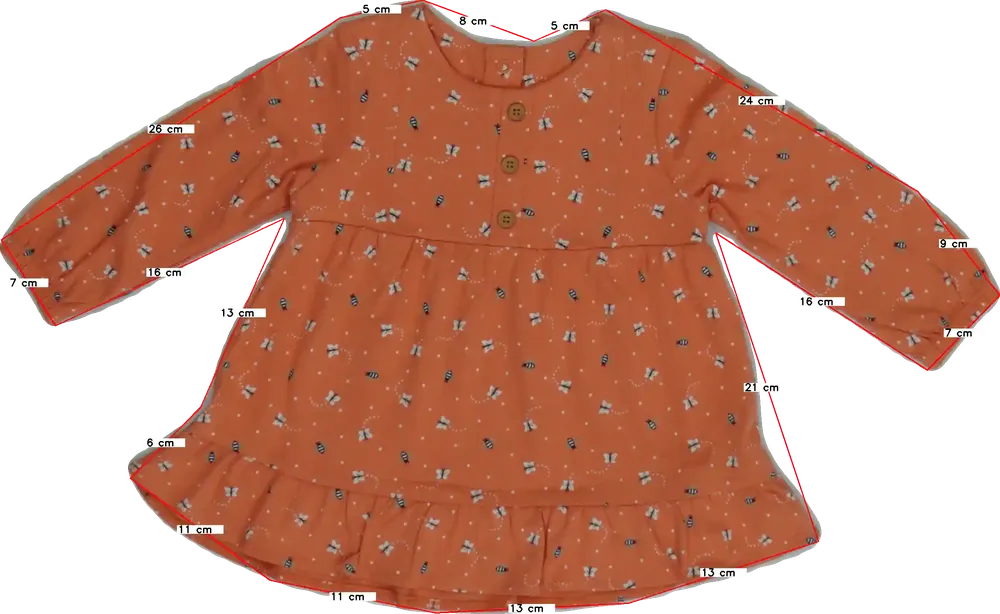 Sárga (narancs) Nutmeg Ruha EU 80 / UK 9-12 hónap / US 12 hónap