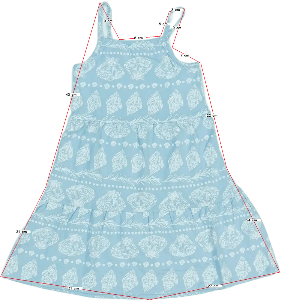 Kék Nutmeg Ruha EU 110 / UK 5 év / US 5 év/XS