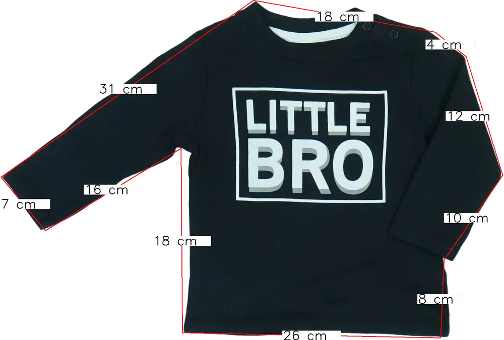 Fekete Nutmeg Hosszú ujjú felső EU 74 / UK 6-9 hónap / US 6-9 hónap