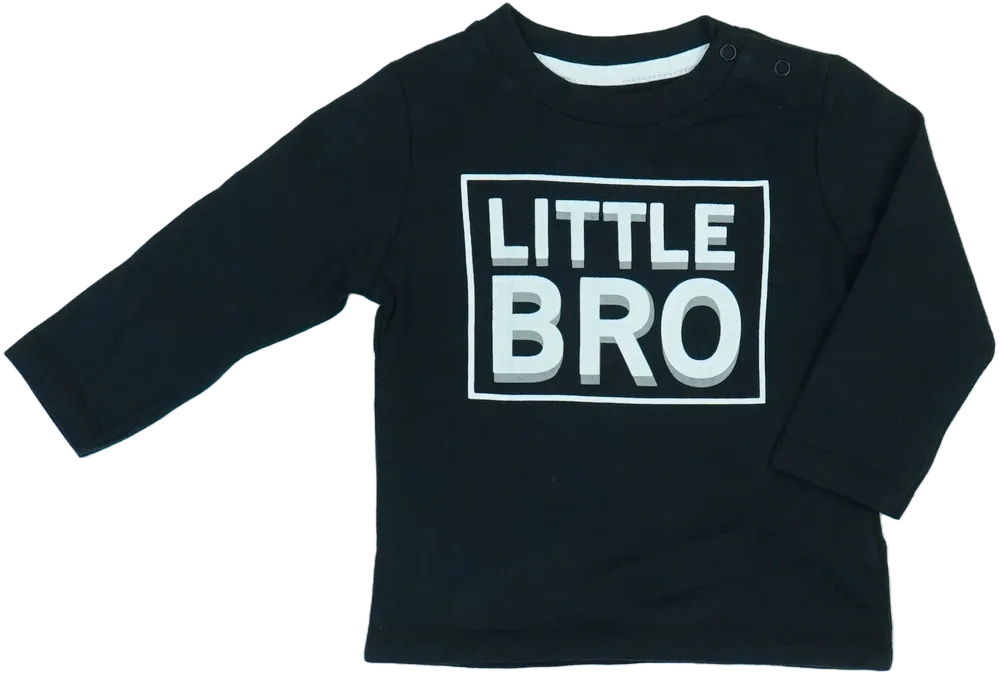 Fekete Nutmeg Hosszú ujjú felső EU 74 / UK 6-9 hónap / US 6-9 hónap