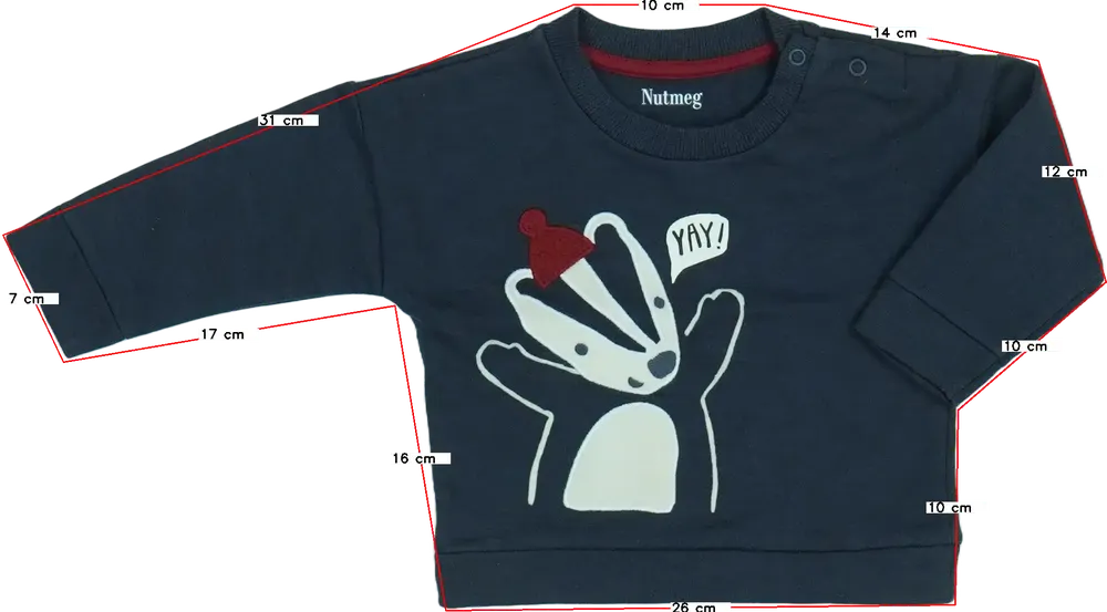 Szürke Nutmeg Pulóver EU 68 / UK 3-6 hónap / US 3-6 hónap