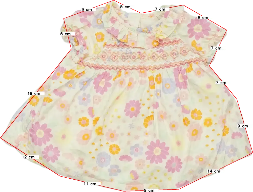 Többszínű Nutmeg Ruha EU 50 / UK Újszülött / US Újszülött