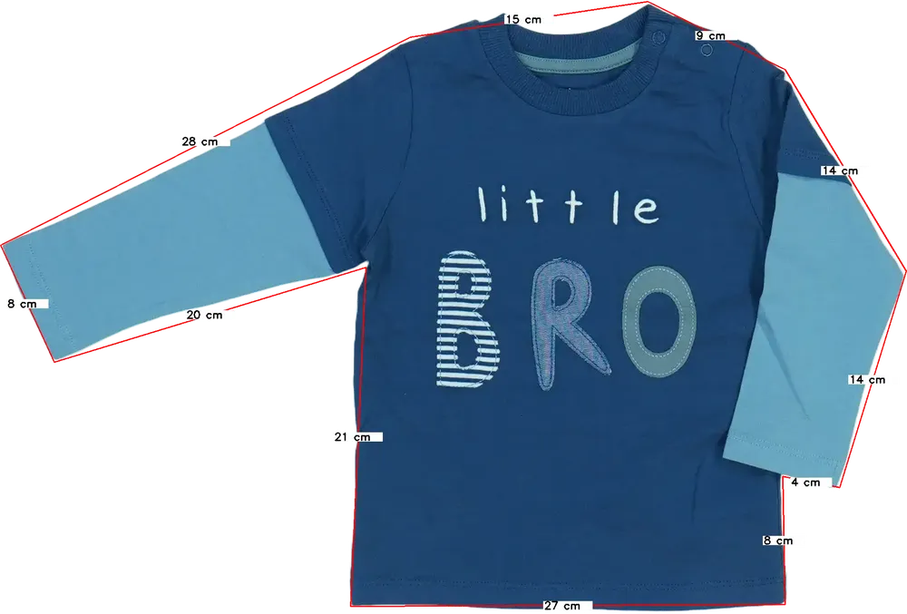 Kék Nutmeg Hosszú ujjú felső EU 80 / UK 9-12 hónap / US 12 hónap