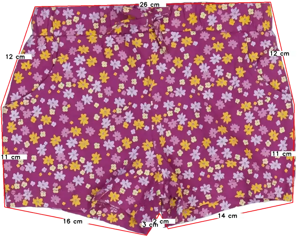Rózsaszín M&amp;Co. Rövidnadrág EU 116 / UK 6 év / US 6 év/S