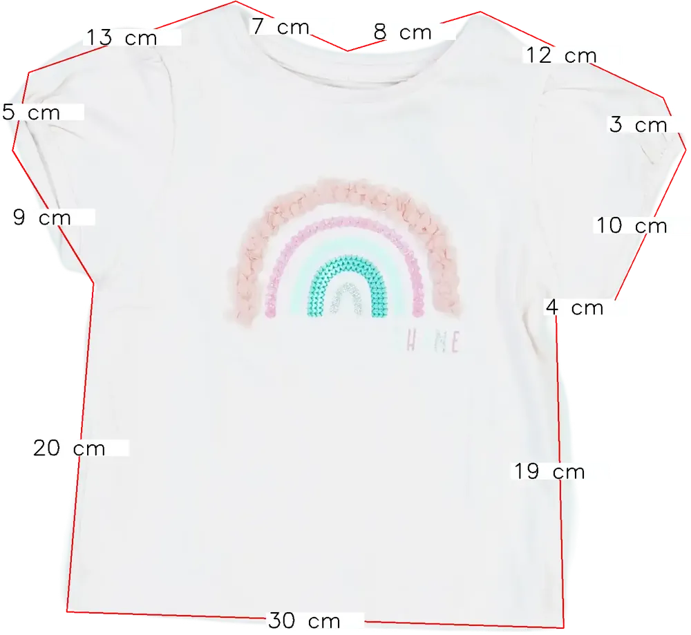 Rózsaszín M&amp;Co. Póló EU 98 / UK 3 év / US 3T