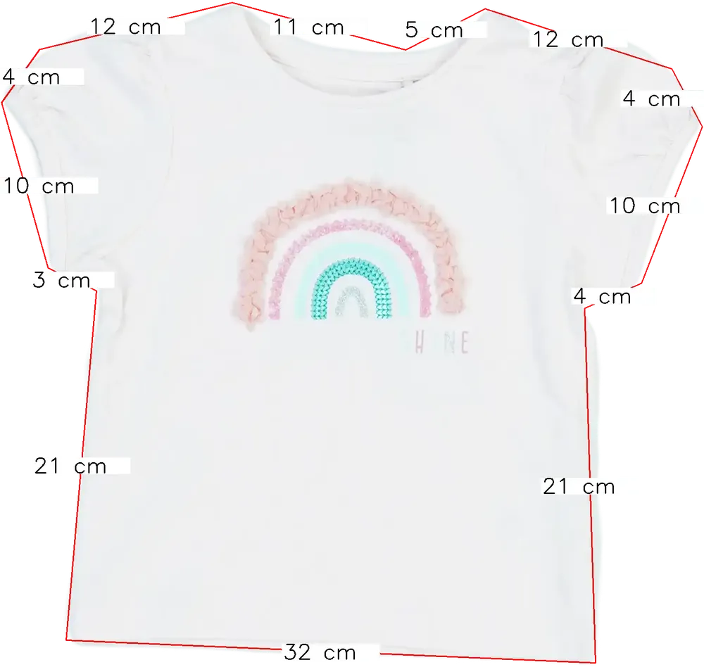 Rózsaszín M&amp;Co. Póló EU 104 / UK 4 év / US 4T/XS