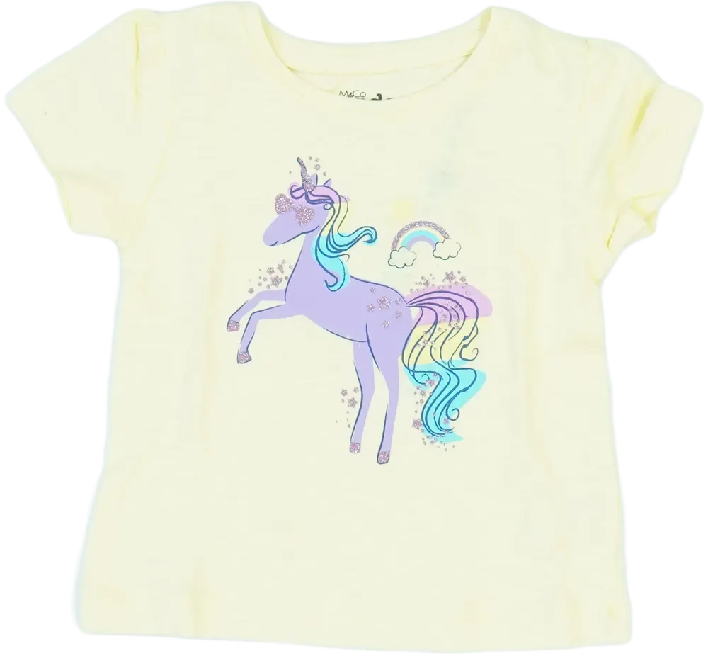 Sárga M&amp;Co. Póló EU 92 / UK 2 év / US 2T