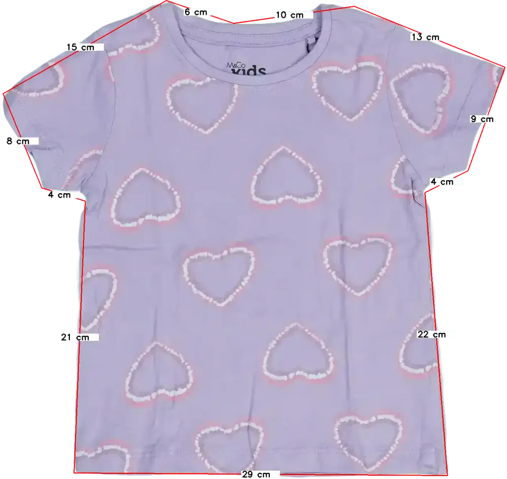 Lila M&amp;Co. Póló EU 92 / UK 2 év / US 2T