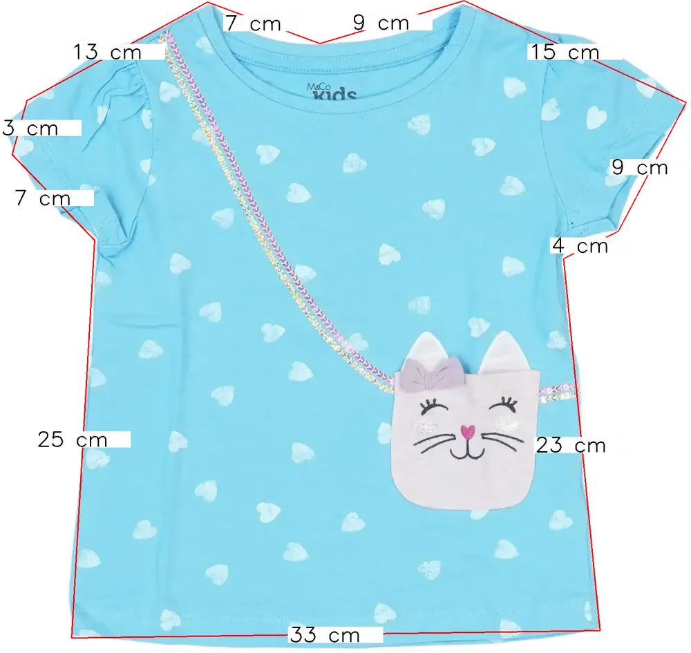 Kék M&amp;Co. Póló EU 104 / UK 4 év / US 4T/XS