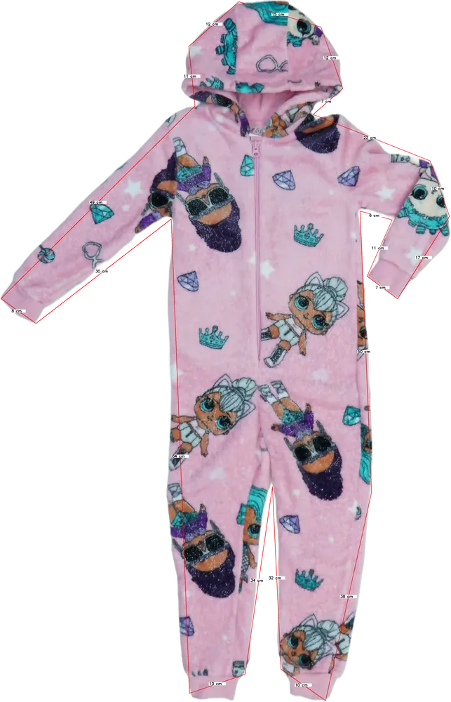 Rózsaszín LOL Pizsama overál EU 128 / UK 8 év / US 8 év/M