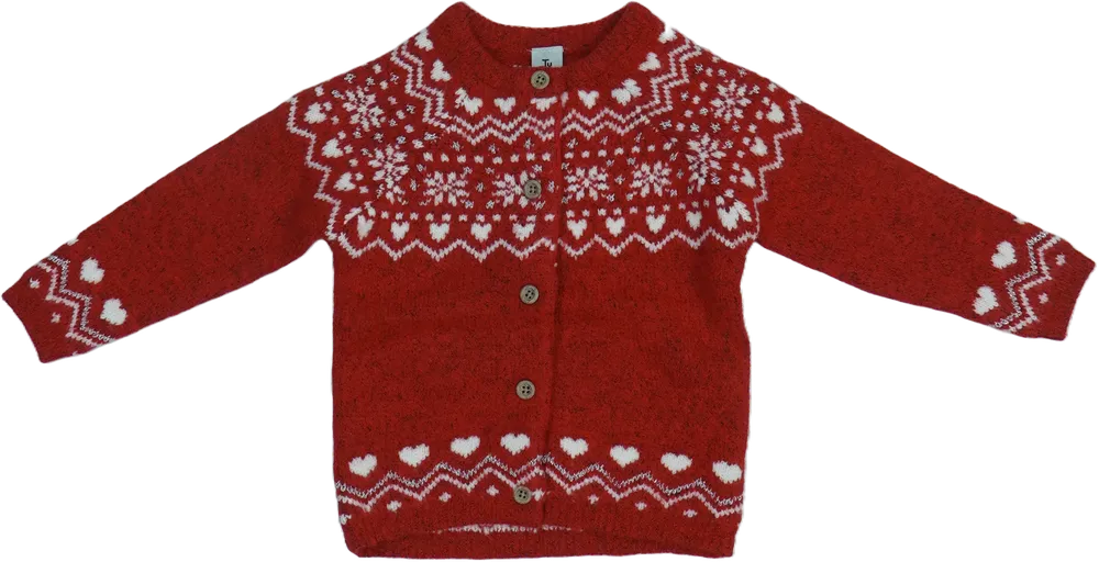 Piros TU Kardigán EU 86 / UK 12-18 hónap / US 18 hónap