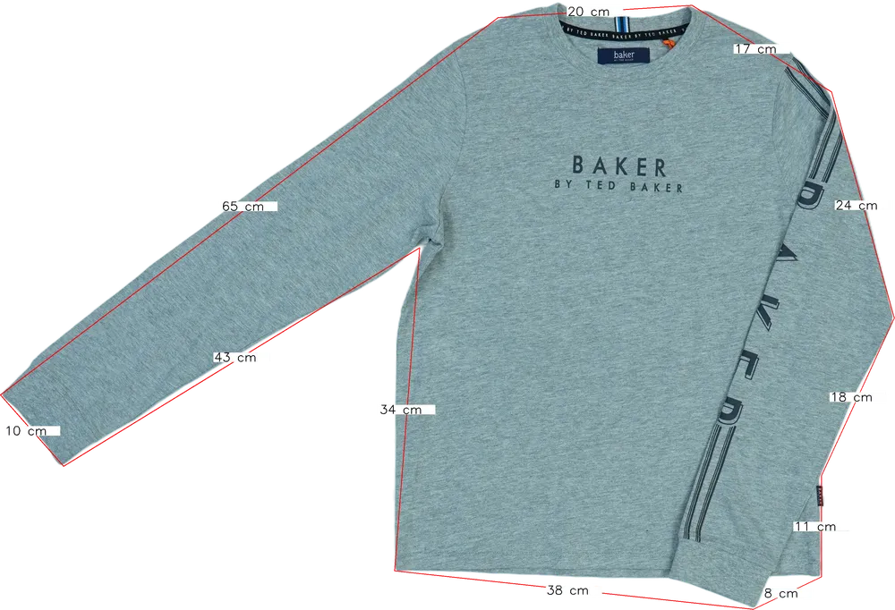 Szürke Ted Baker Hosszú ujjú felső EU 152 / UK 12 év / US 12 év/L