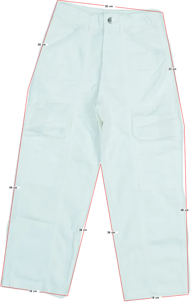 Fehér Peacocks Hosszúnadrág EU 134 / UK 9 év / US 9 év/L