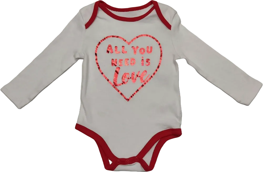 Fehér Pepco Hosszú ujjú body EU 74 / UK 6-9 hónap / US 6-9 hónap