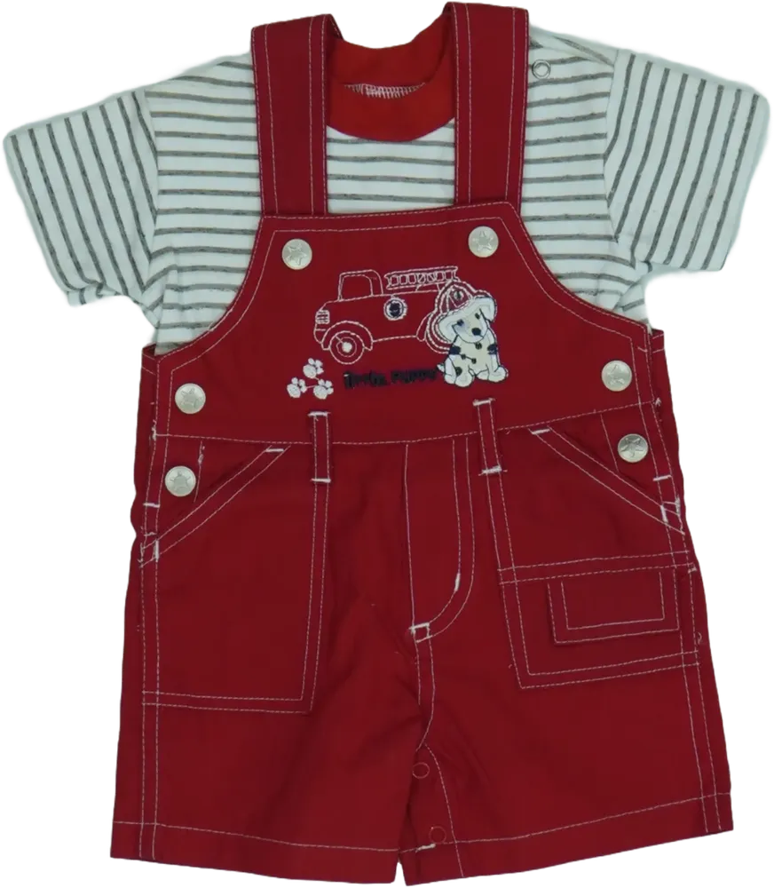 Red Just too cute 2-piece set - Top &amp; Bottom EU 62 / UK 0-3 months / US 0-3 months