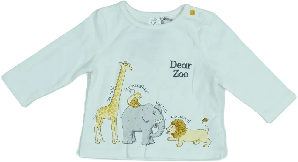 Fehér TU Hosszú ujjú felső EU 68 / UK 3-6 hónap / US 3-6 hónap