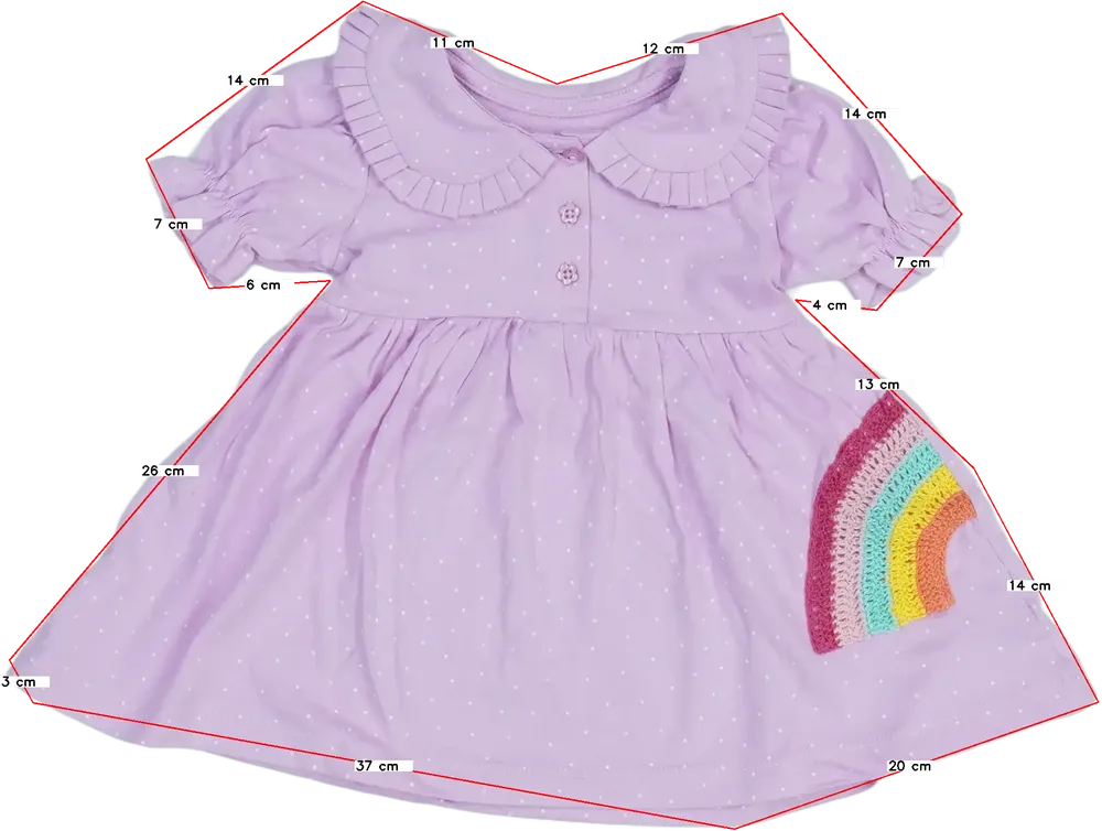 Rózsaszín Dunnes Ruha EU 68 / UK 3-6 hónap / US 3-6 hónap