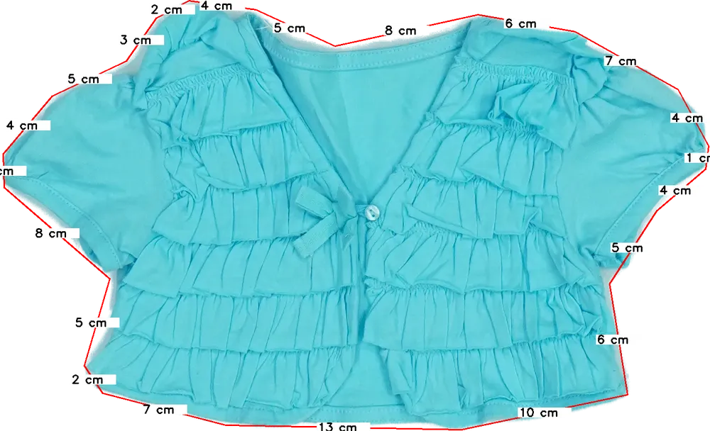 Kék Dunnes Bolero EU 98 / UK 3 év / US 3T