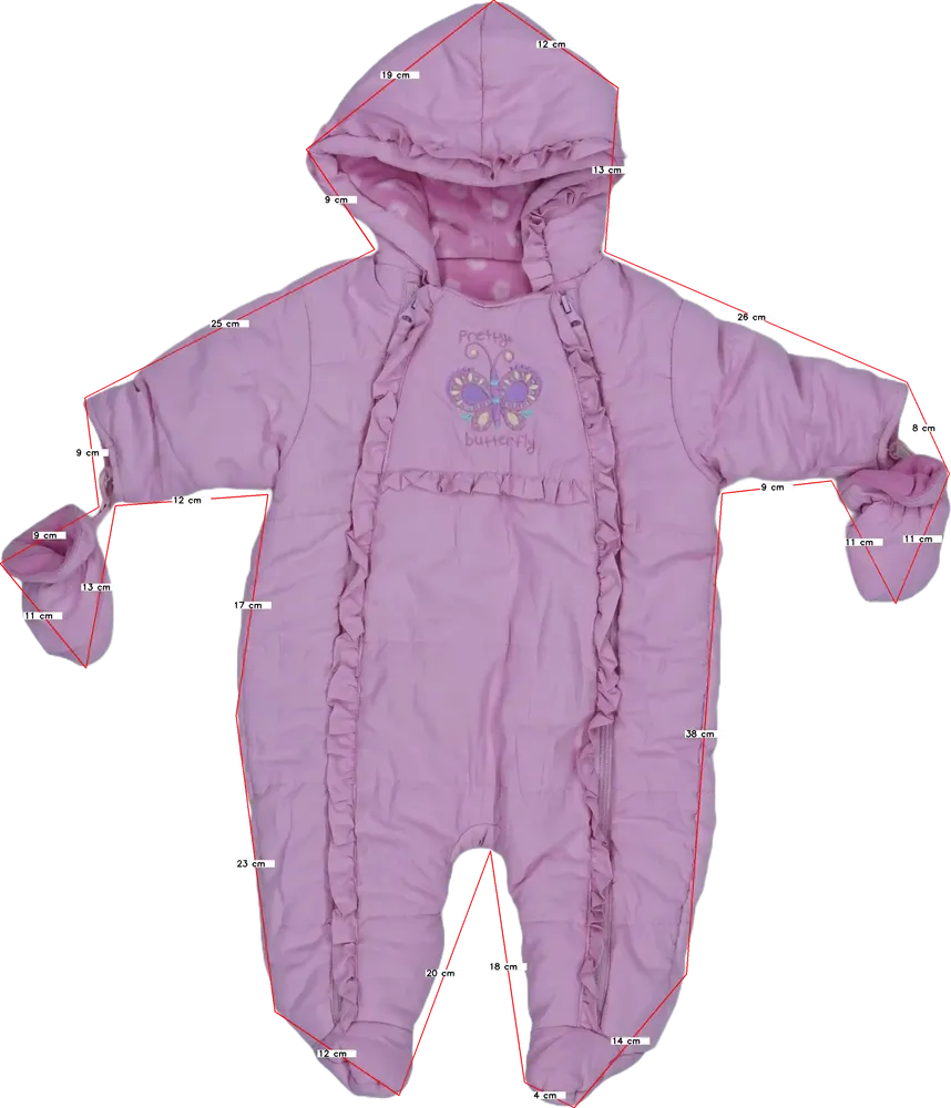 Rózsaszín Dunnes Baby overál EU 74 / UK 6-9 hónap / US 6-9 hónap